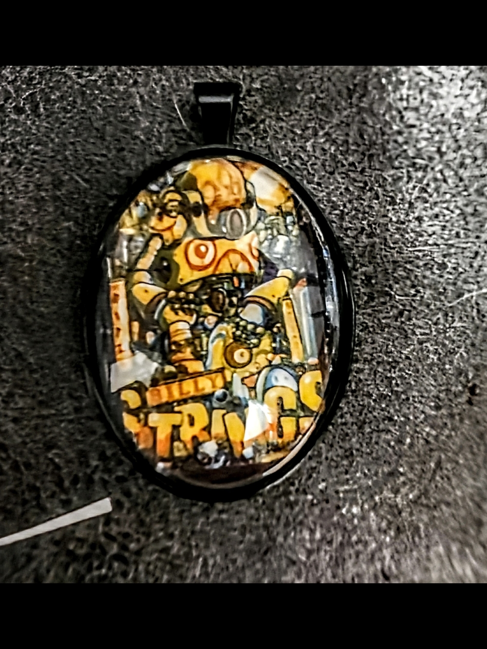 Black Oval Billy Strings Pendant